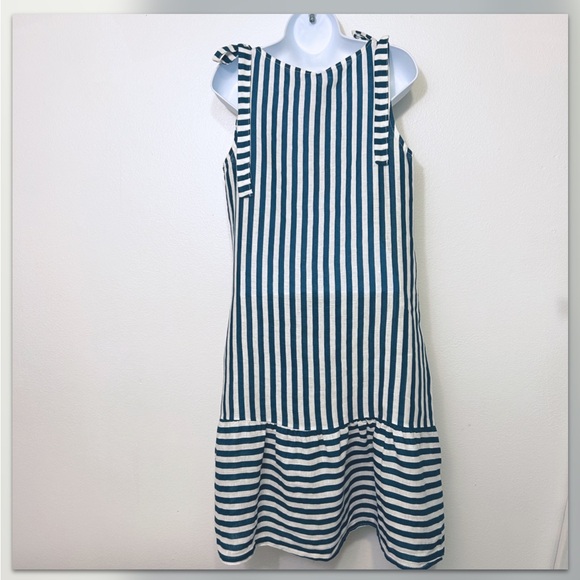Francesca Bettini Womens Size XSmall Striped Linen Dress - Picture 4 of 11